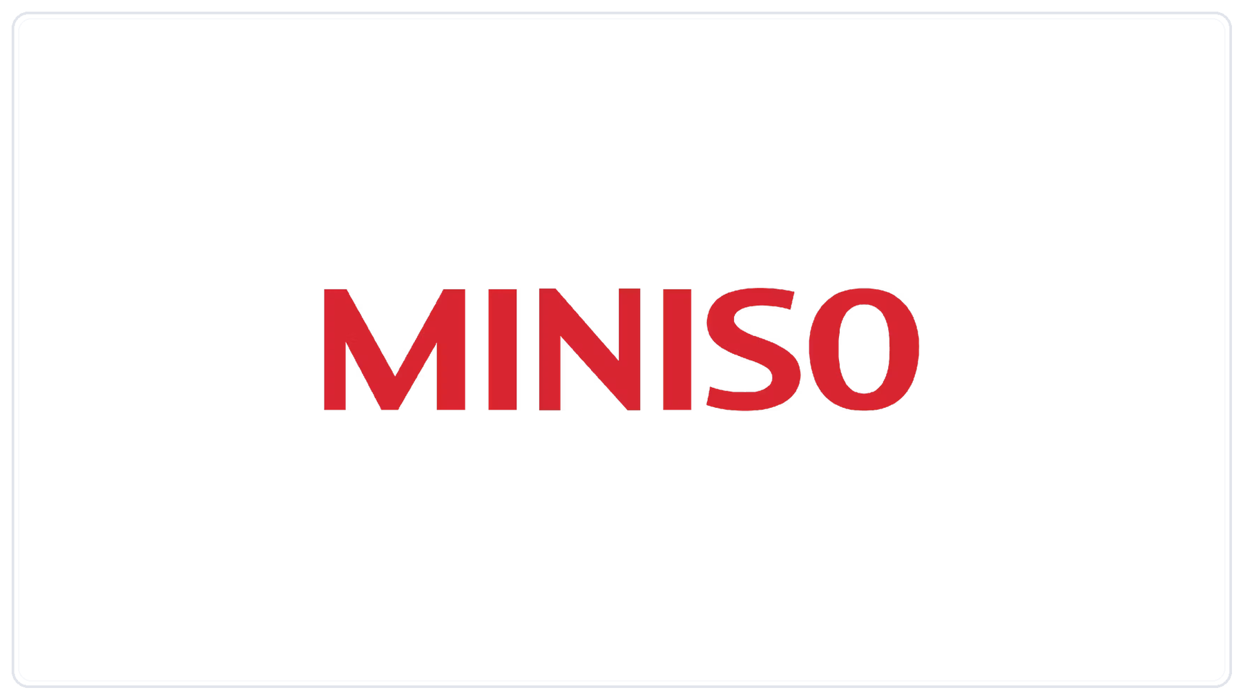 MINISO logo card - Mega Claw collection