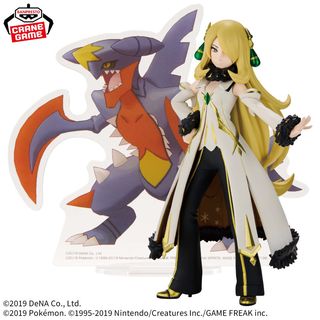 Pokemon Masters EX Panel Spectacle Cynthia & Mega Garchomp Figure