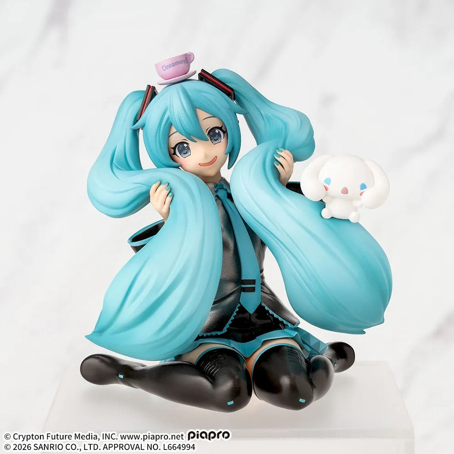 Hatsune Miku x Cinnamoroll Chokonose Premium Figure Mofutto Ver.