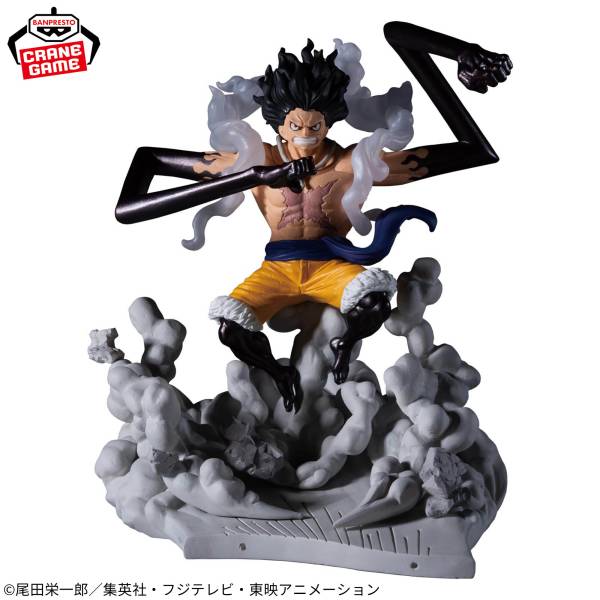 Banpresto - ONE PIECE - Monkey D. Luffy Gear 4 Senkou Zekkei Figure - One Piece Senkou Zekkei anime figure product image 2