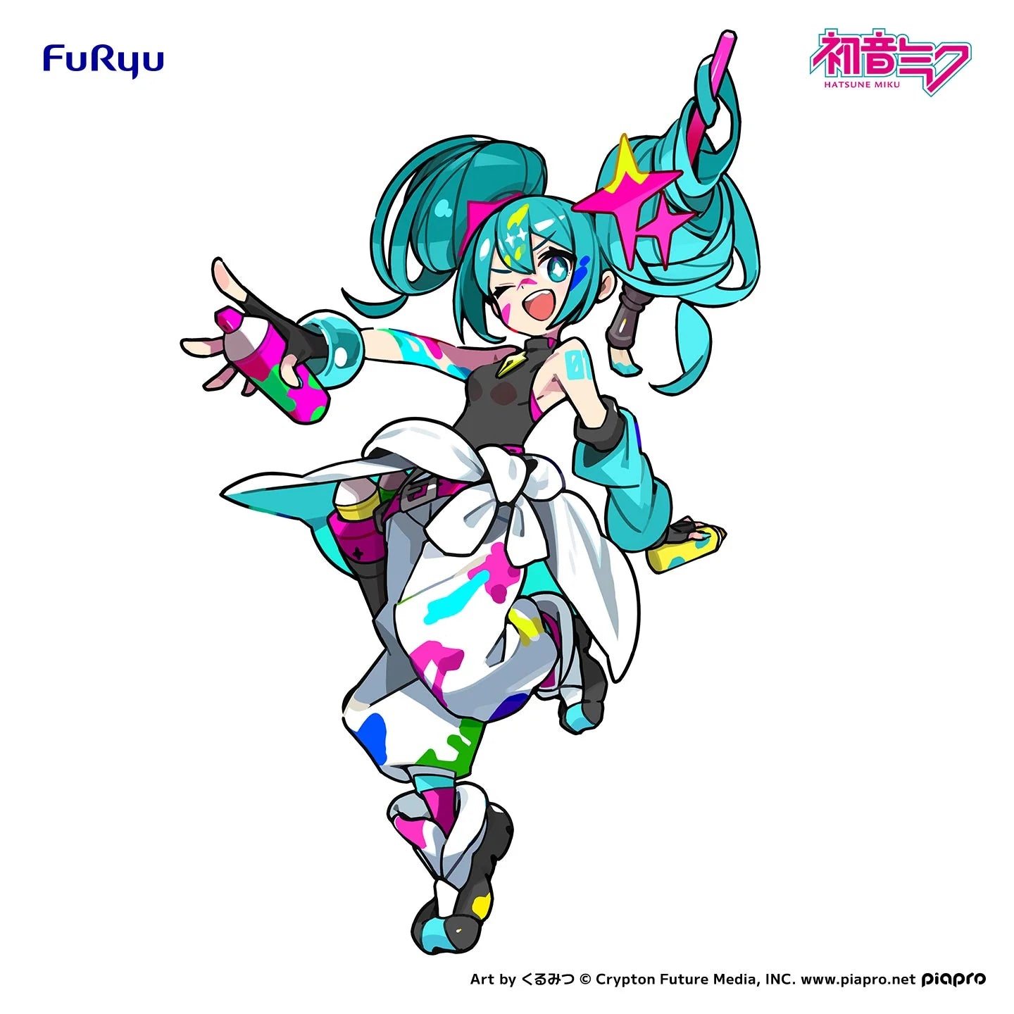 Hatsune Miku Muchute Figure Paint Girl Another Color Ver. - Hatsune Miku / Piapro Characters Muchute anime figure product image 3