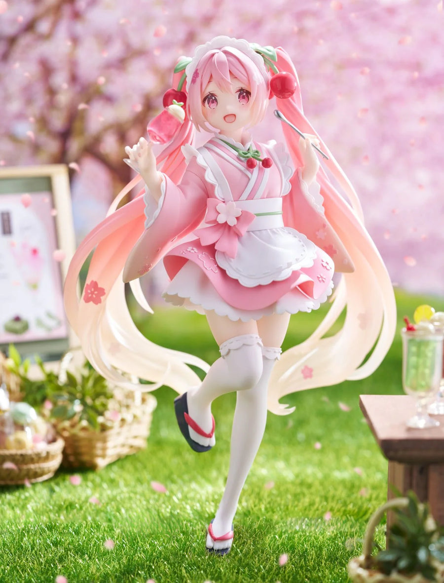 Sakura Miku Coreful Figure Wa-fu Kissaten Ver.