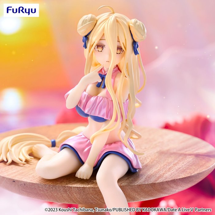 Date A Live V Mukuro Hoshimiya Noodle Stopper Figure Swimsuit Pastel Pink Color Ver. - Date A Live Noodle Stopper anime figure product image 4