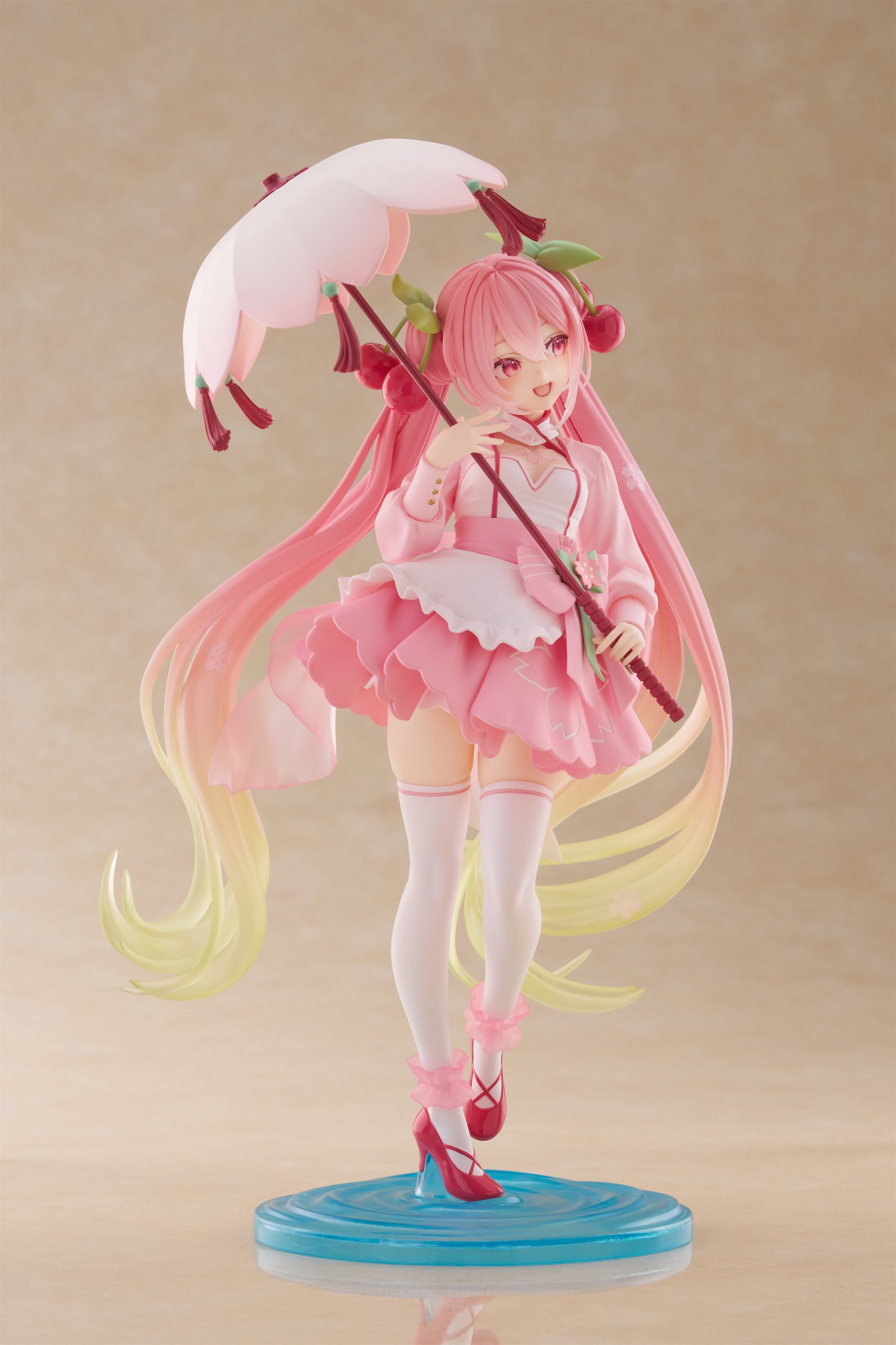 Hatsune Miku AMP Plus Sakura Dress Ver. - Collectible Figure - collectible figure product view 6