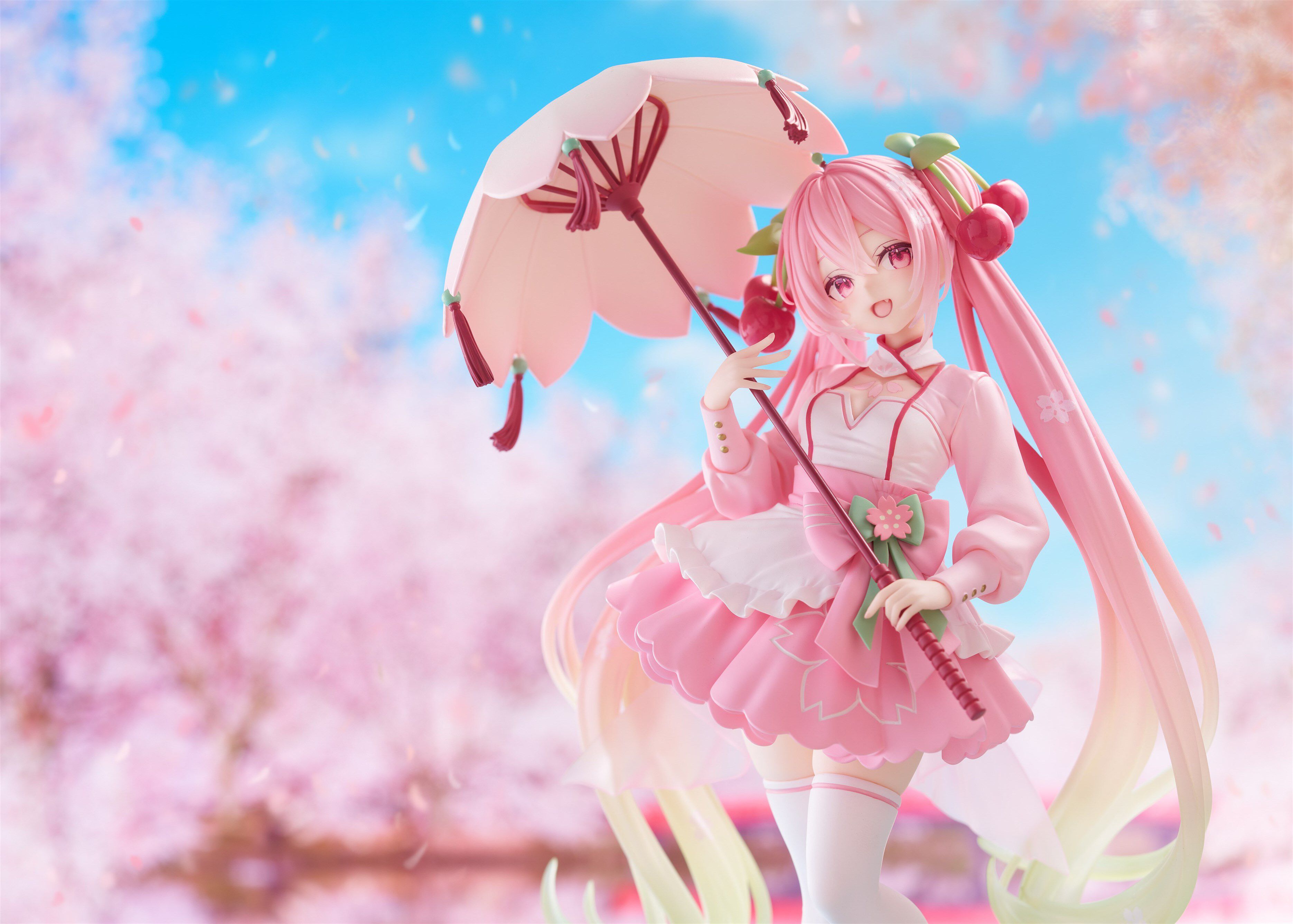 Hatsune Miku AMP Plus Sakura Dress Ver. - Collectible Figure - collectible figure product view 9