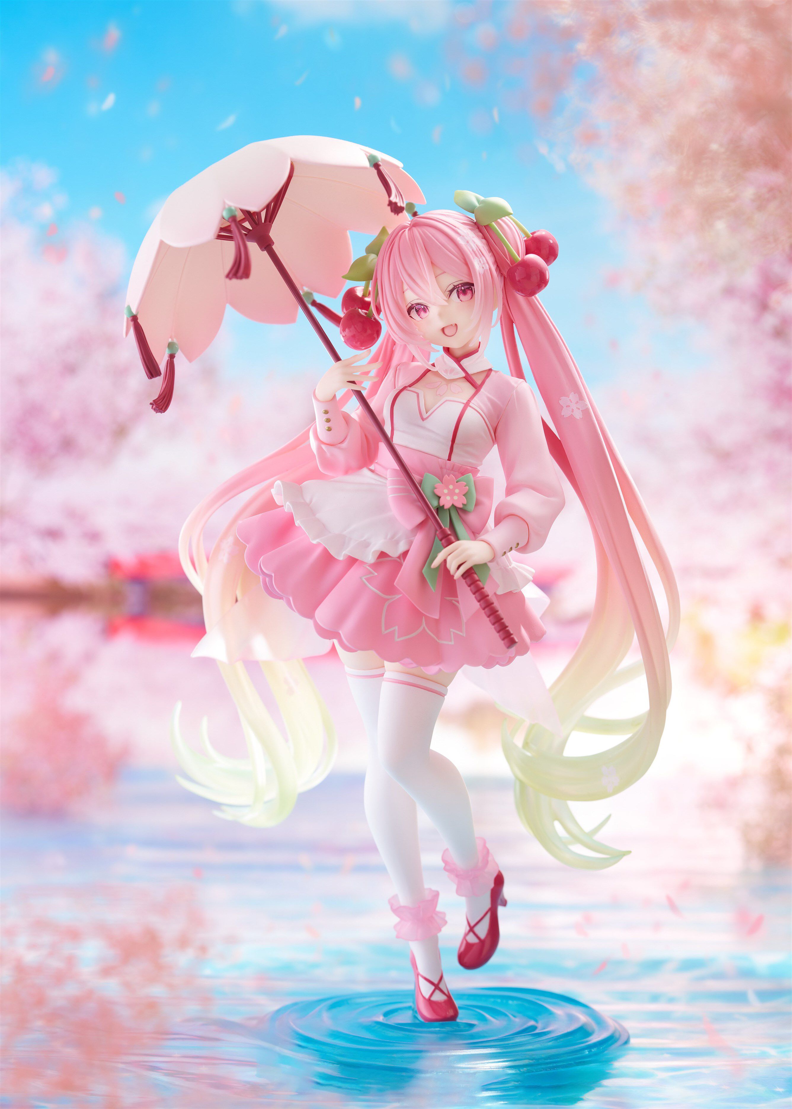 Hatsune Miku AMP Plus Sakura Dress Ver. - Collectible Figure - collectible figure product view 10
