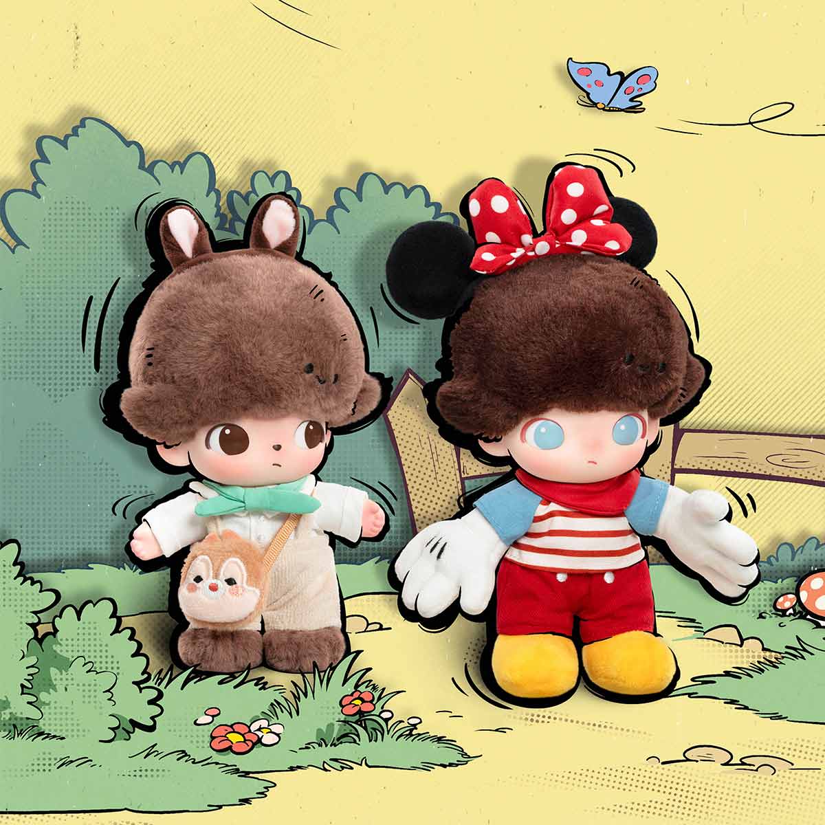 DIMOO WORLD × DISNEY Series-Vinyl Plush Keychain Blind Box - POP MART blind-box Blind Box Keychain at Mega Claw, product image 4