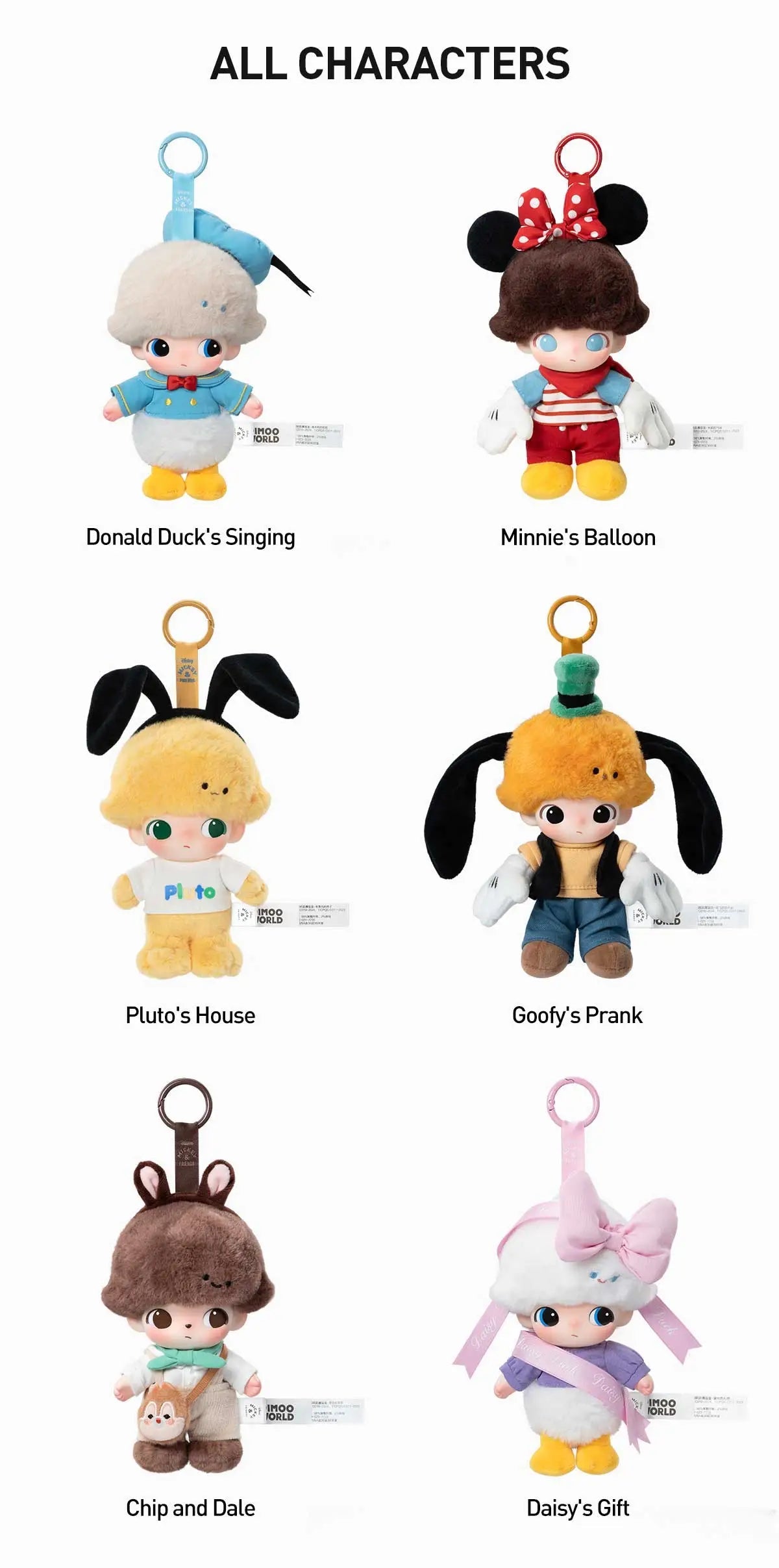 DIMOO WORLD × DISNEY Series-Vinyl Plush Keychain Blind Box - POP MART blind-box Blind Box Keychain at Mega Claw, product image 10