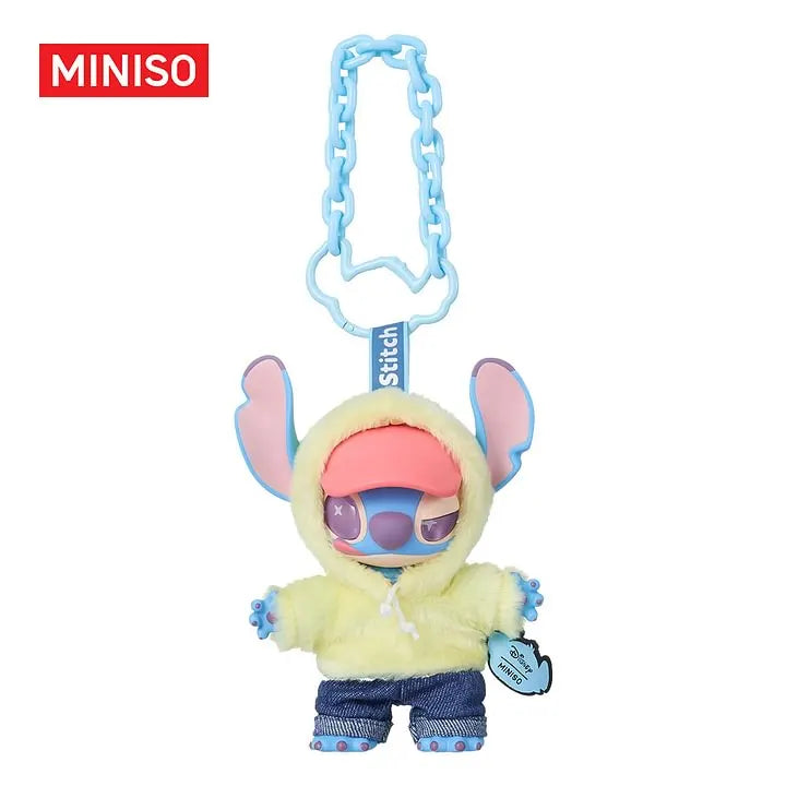 Disney Stitch Gen Z Street Soft Vinyl Plush Charm - Miniso charm Collectible Keychain at Mega Claw, product image 3