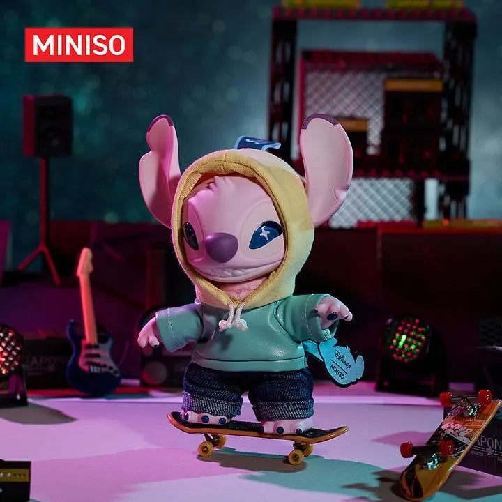 Disney Stitch Gen Z Street Soft Vinyl Plush Charm - Miniso charm Collectible Keychain at Mega Claw, product image 8