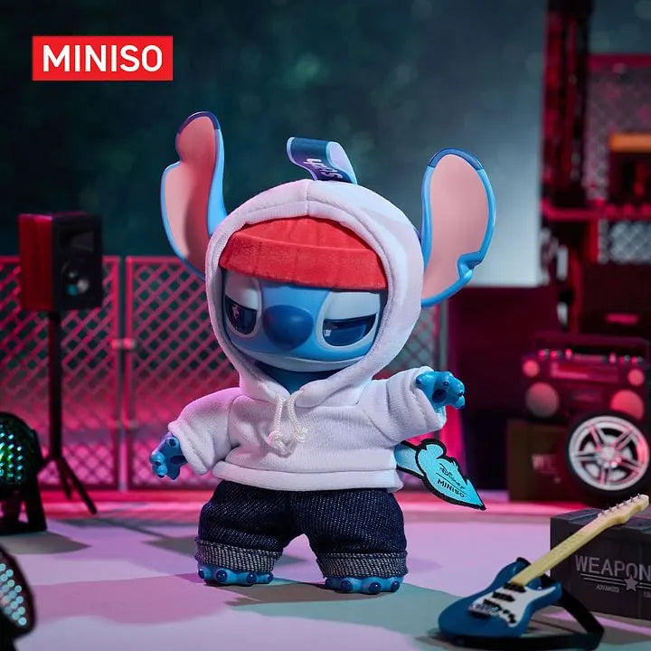 Disney Stitch Gen Z Street Soft Vinyl Plush Charm - Miniso charm Collectible Keychain at Mega Claw, product image 10