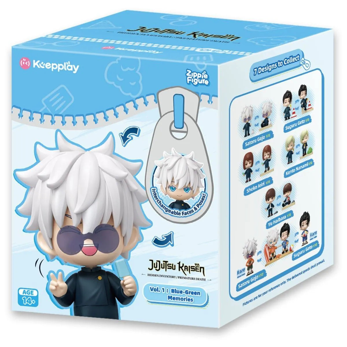 Jujutsu Kaisen Blue Memories Zipper Figure Blind Box - KEEPPLEY blind-box Blind Box Figure at Mega Claw, product image 10