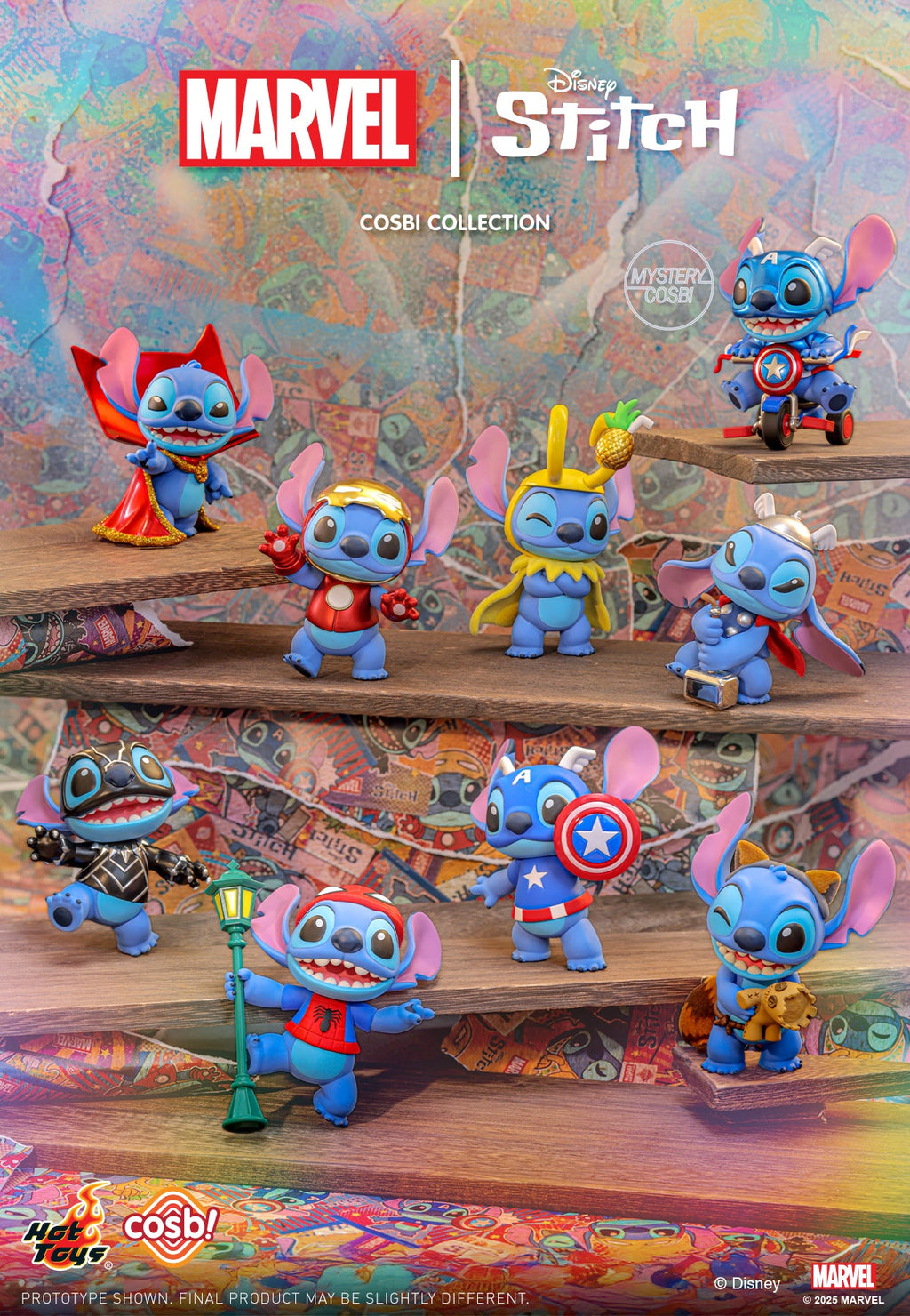 Marvel Stitch COSBI Mini Figure Blind Box - HOT TOYS blind-box Blind Box Figure at Mega Claw, product image 10