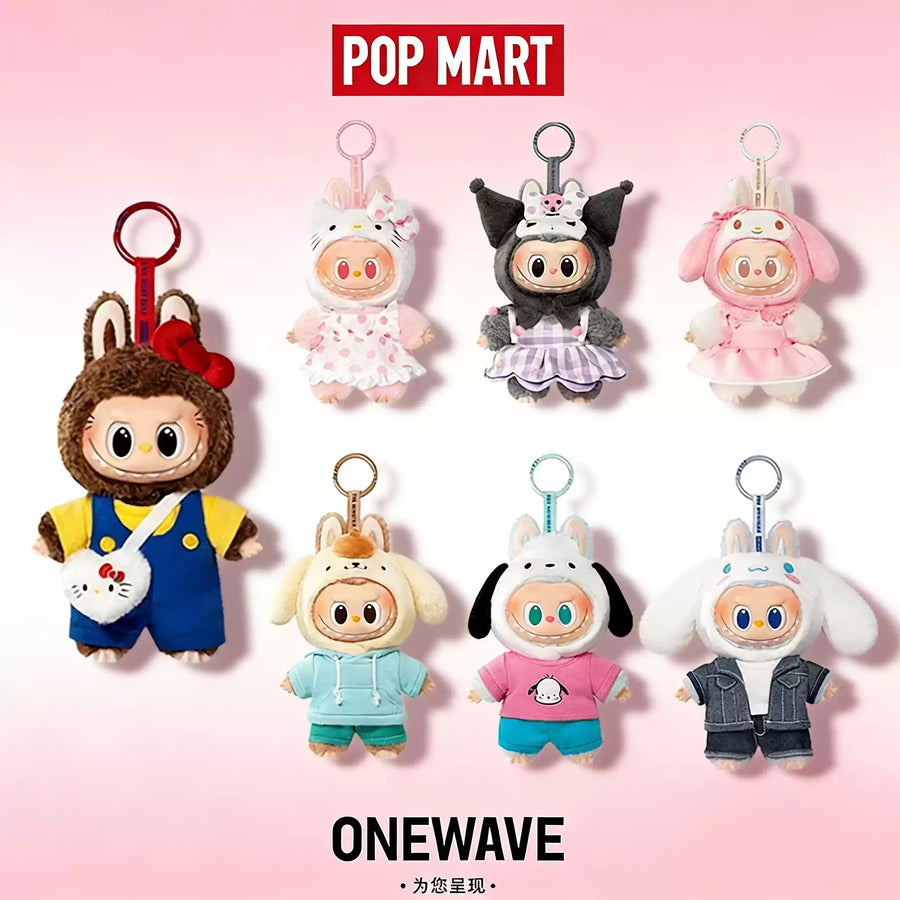 POP MART The Monsters Hello Kitty and Friends Series Vinyl Plush Pendant Blind Box