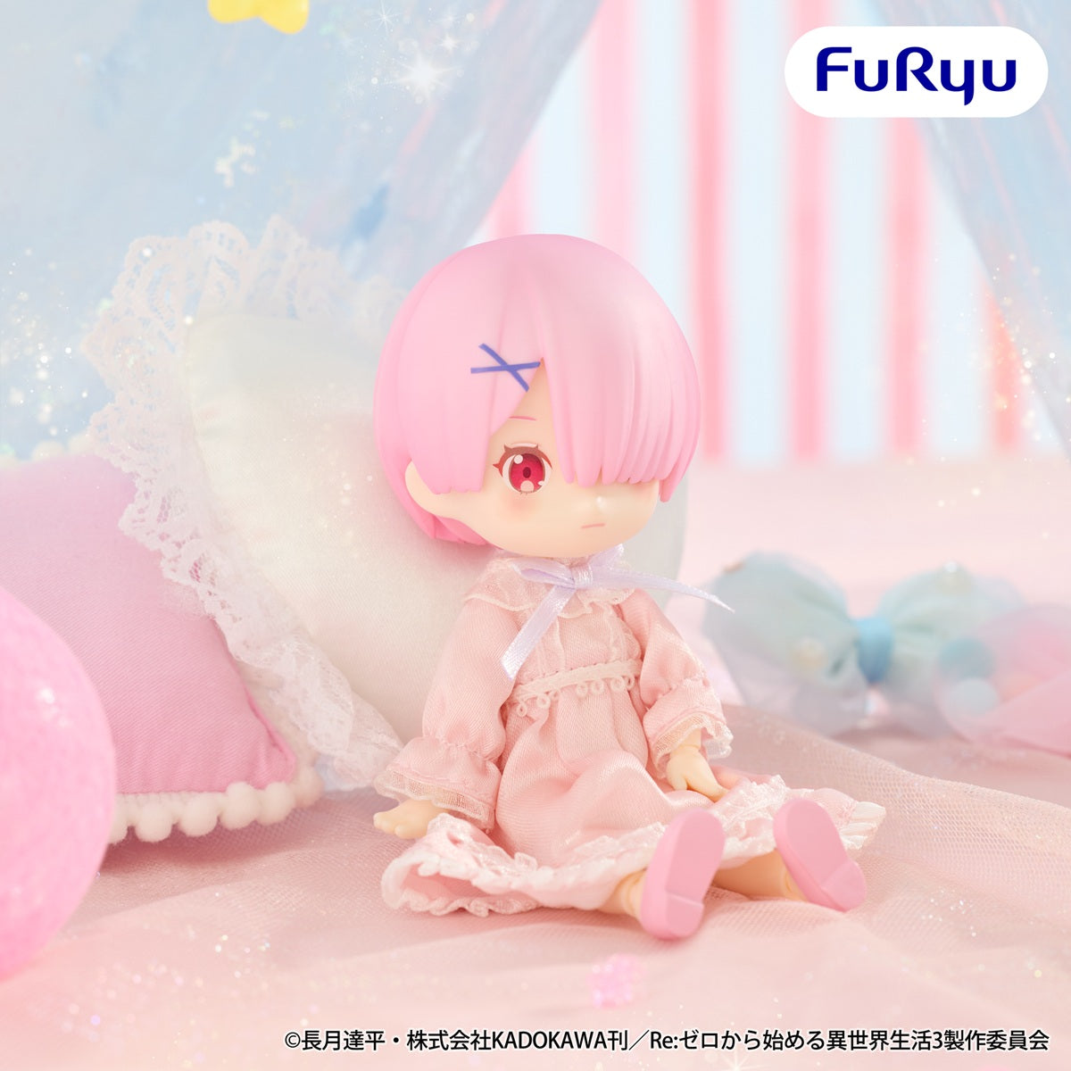Re:Zero Starting Life in Another World MeloDoll Figure - Ram Night Dress Ver. - collectible figure product view 3