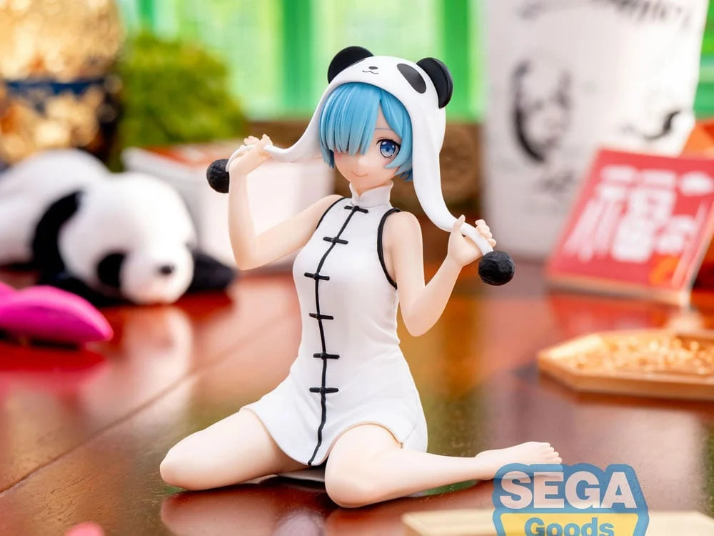 SEGA Re:Zero Starting Life in Another World Yumemirize Rem Panda Outfit Figure - collectible figure product view 1
