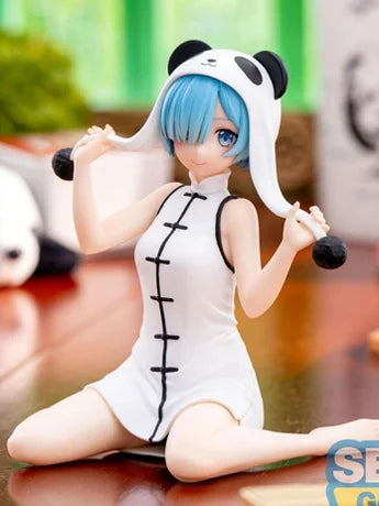 SEGA Re:Zero Starting Life in Another World Yumemirize Rem Panda Outfit Figure - collectible figure product view 2