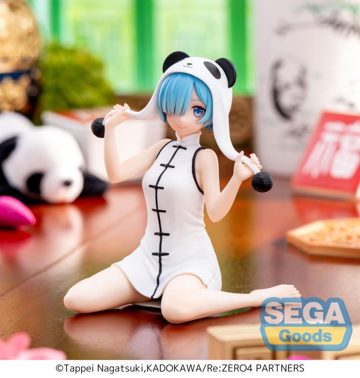 SEGA Re:Zero Starting Life in Another World Yumemirize Rem Panda Outfit Figure - collectible figure product view 3