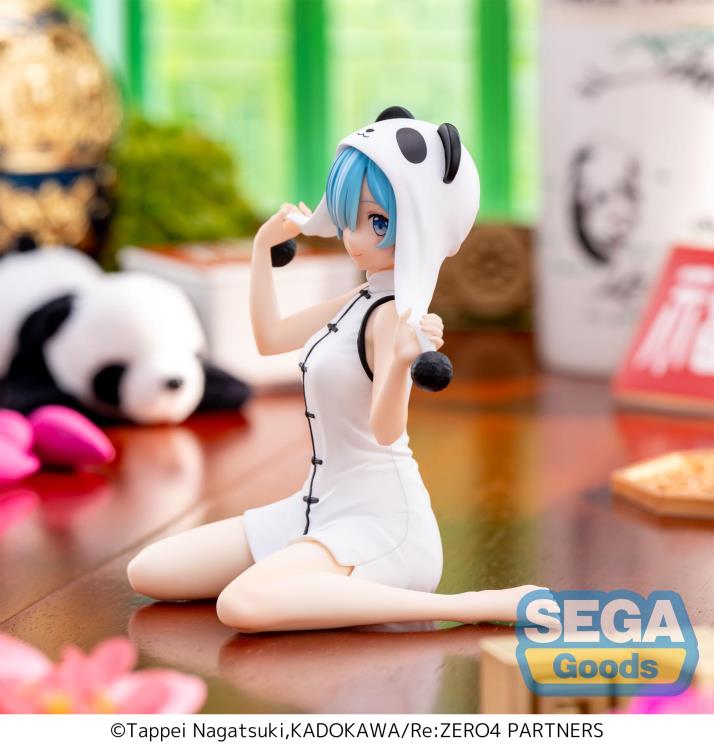 SEGA Re:Zero Starting Life in Another World Yumemirize Rem Panda Outfit Figure - collectible figure product view 4