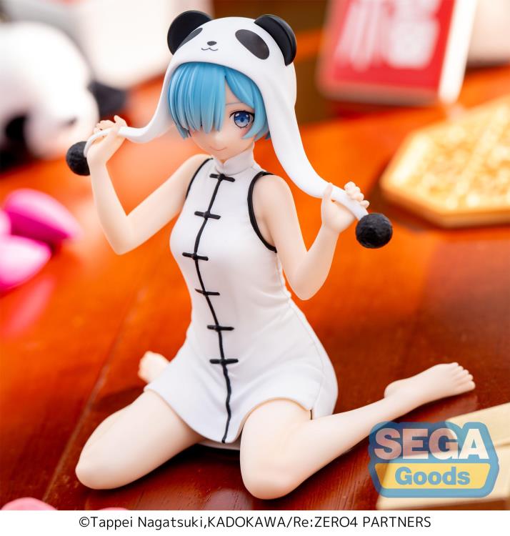 SEGA Re:Zero Starting Life in Another World Yumemirize Rem Panda Outfit Figure - collectible figure product view 6