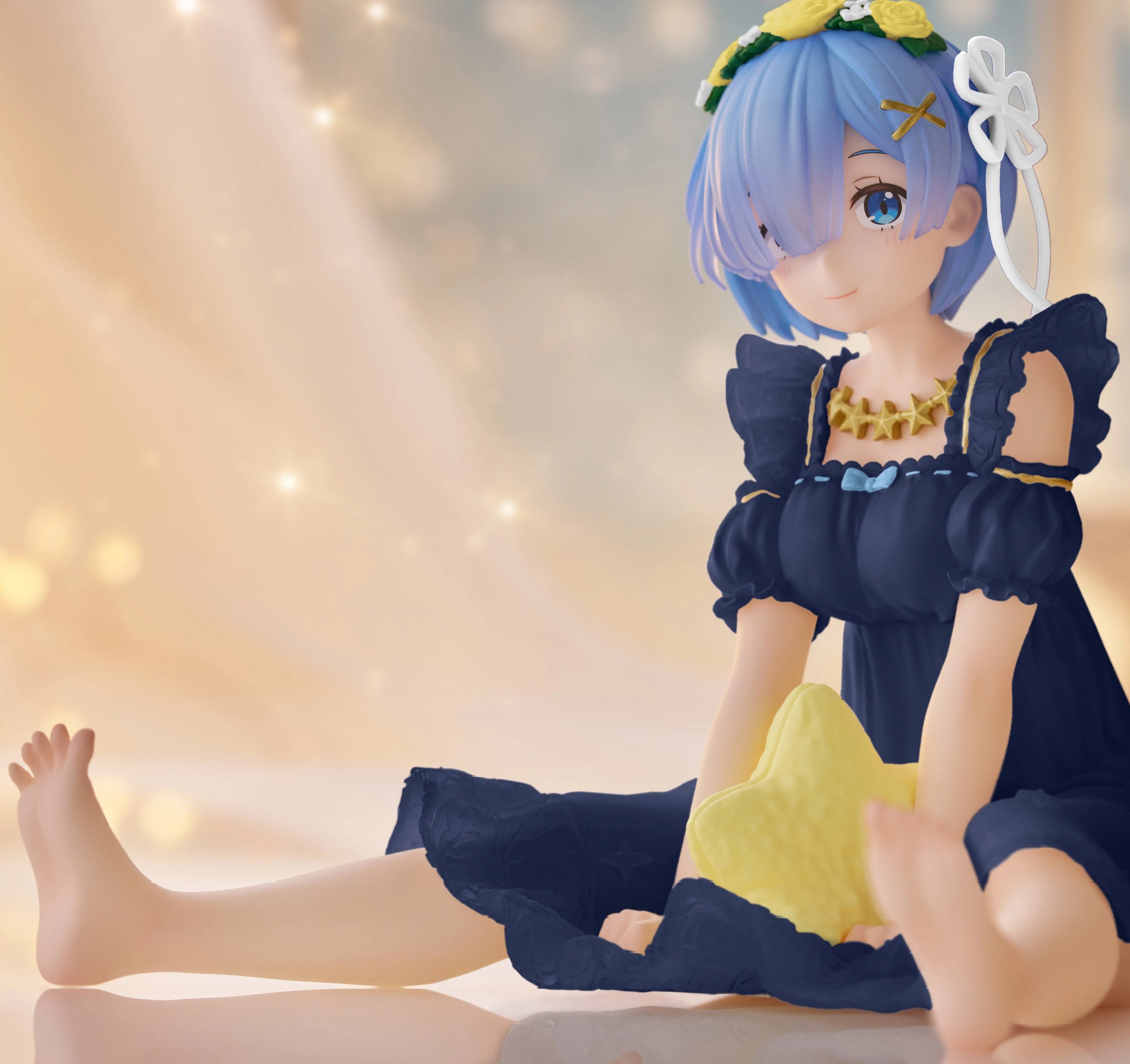 Taito Re:Zero Starting Life in Another World Desktop Cute Figure Rem Star Dreamy Ver. - collectible figure product view 4